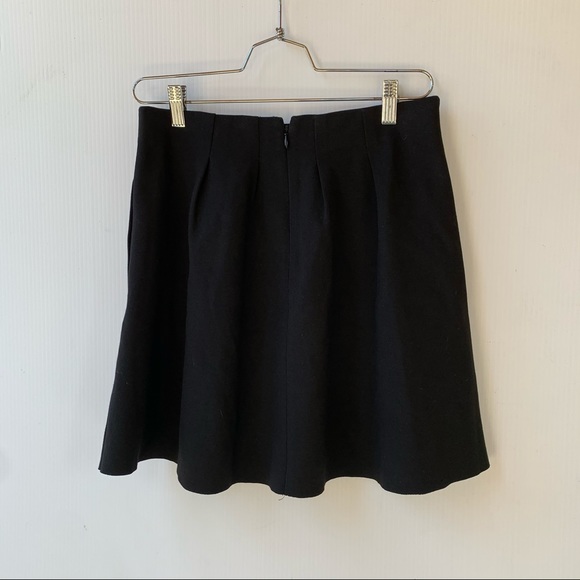 Madewell Bistro Pleated Black Mini Skirt B5459 - Picture 11 of 15